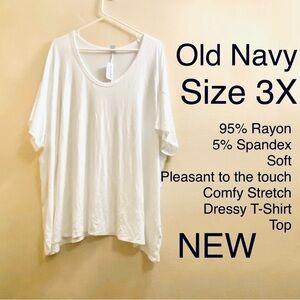 5/$15💥  3X Tee Top T-Shirt Blouse Comfy Stretch Elbow Sleeve Spring Summer Tunic